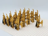 Lord the Rings High Elves Spears Block Figures Set 21pcs
