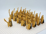 Lord the Rings High Elves Spears Block Figures Set 21pcs