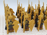 Lord the Rings High Elves Spears Block Figures Set 21pcs