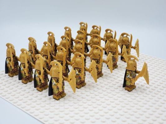 Lord the Rings High Elves Swords Block Figures Set 21pcs