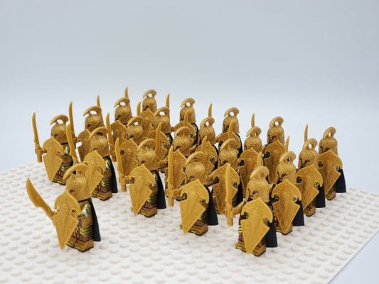 Lord the Rings High Elves Swords Block Figures Set 21pcs