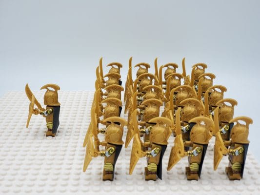 Lord the Rings High Elves Swords Block Figures Set 21pcs