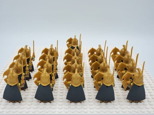 Lord the Rings High Elves Swords Block Figures Set 21pcs