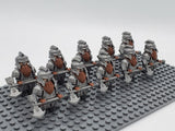 Lord the Rings Iron Hill Dwarves Axes Block Figures Set 10pcs