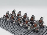 Lord the Rings Iron Hill Dwarves Axes Block Figures Set 10pcs