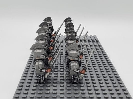 Lord the Rings Iron Hill Dwarves Great Swords Block Figures Set 10pcs