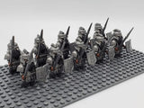 Lord the Rings Iron Hill Dwarves Spears Block Figures Set 10pcs