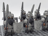 Lord the Rings Iron Hill Dwarves Spears Block Figures Set 10pcs