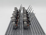 Lord the Rings Iron Hill Dwarves Spears Block Figures Set 10pcs