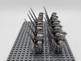 Lord the Rings Iron Hill Dwarves Spears Block Figures Set 10pcs