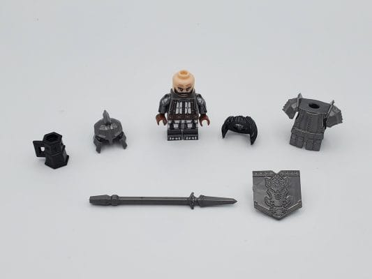 Lord the Rings Iron Hill Dwarves Spears Block Figures Set 10pcs