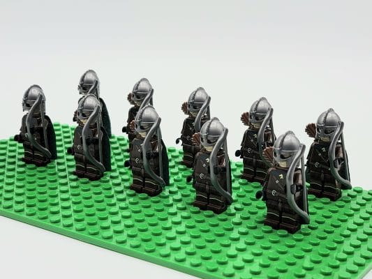 Lord the Rings Riders Rohan Archers Block Figures Set 10pcs