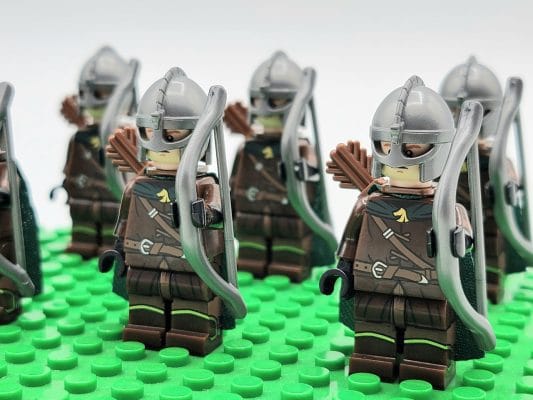 Lord the Rings Riders Rohan Archers Block Figures Set 10pcs