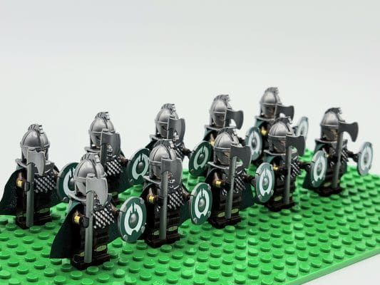 Lord the Rings Riders Rohan Axes Block Figures Set 10pcs