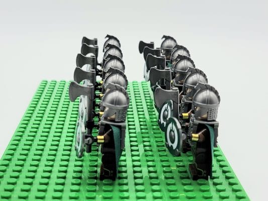 Lord the Rings Riders Rohan Axes Block Figures Set 10pcs