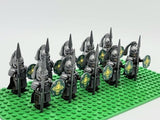 Lord the Rings Riders Rohan Lances Block Figures Set 10pcs