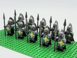 Lord the Rings Riders Rohan Lances Block Figures Set 10pcs
