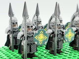Lord the Rings Riders Rohan Lances Block Figures Set 10pcs