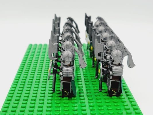 Lord the Rings Riders Rohan Long Axes Block Figures Set 10pcs