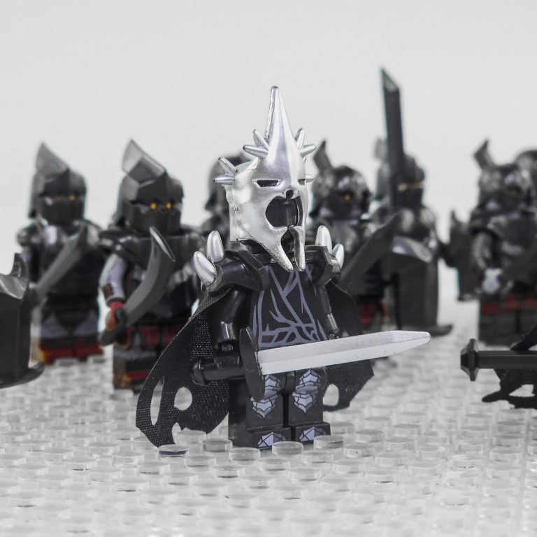 Lord the Rings Sauron Witch King and Mordor Orcs Block Figures Set 13pcs