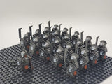 Lord the Rings Uruk-Hai Heavy Swords Block Figures Set 21pcs