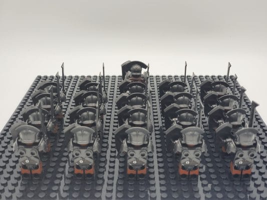 Lord the Rings Uruk-Hai Heavy Swords Block Figures Set 21pcs