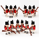 Napoleonic British Red Coats Block Figures Set of 12pcs