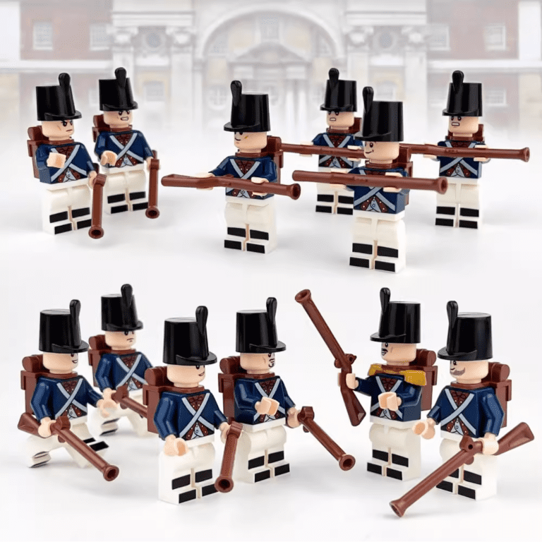 Napoleonic Wars French Musketeer Style 1 Block Figures Set
