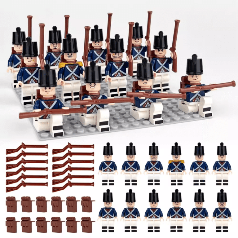 Napoleonic Wars French Musketeer Style 1 Block Figures Set