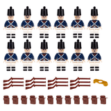 Napoleonic Wars French Musketeer Style 1 Block Figures Set