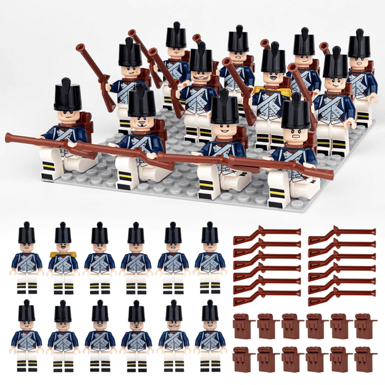 Napoleonic Wars French Musketeer Style 2 Block Figures Set