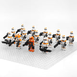 Space War Theme 212th Clone Troopers and CaptainsBlock Figures Set