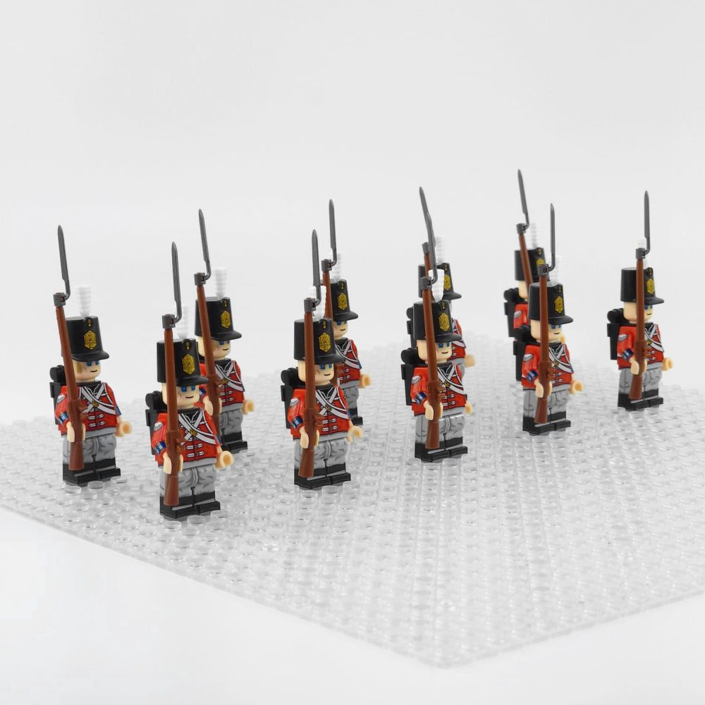 Napoleonic Wars British Royal Fusiliers Block Figures Set of 10pcs