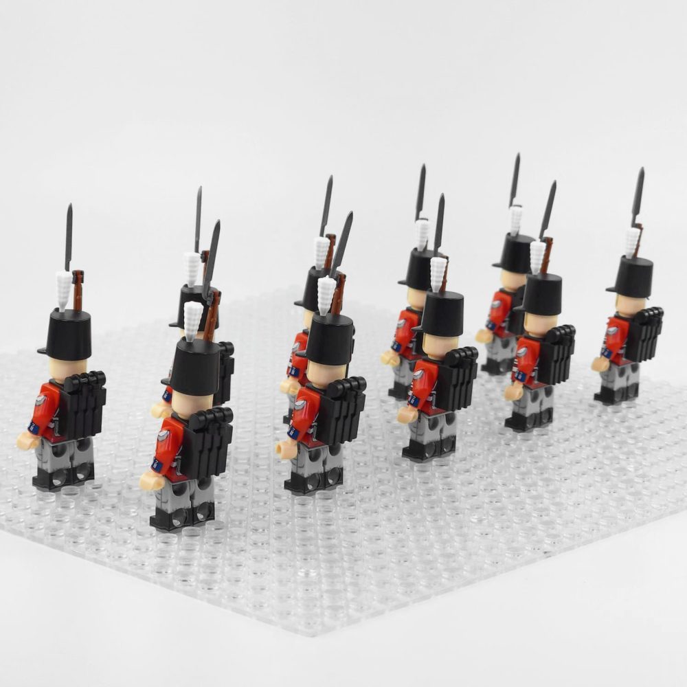 Napoleonic Wars British Royal Fusiliers Block Figures Set of 10pcs