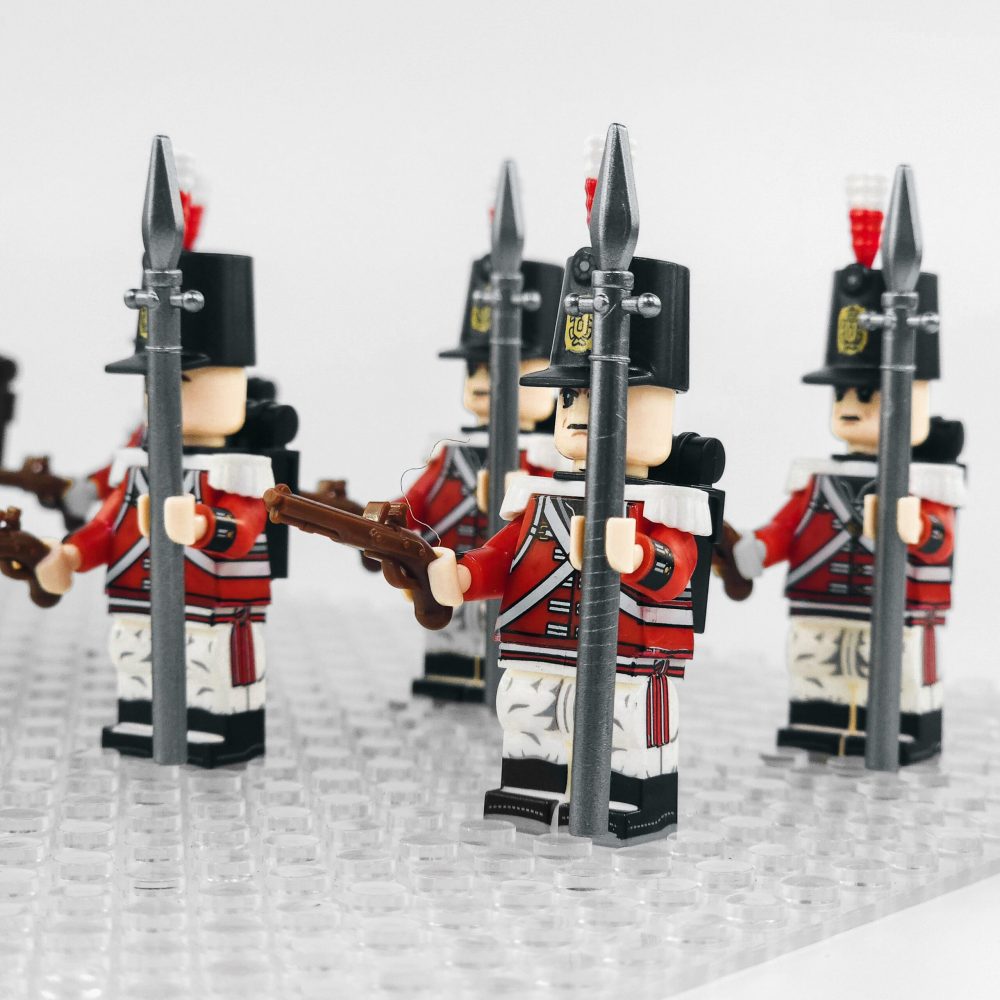 Napoleonic Wars British Royal NCO’s Block Figures Set of 10pcs