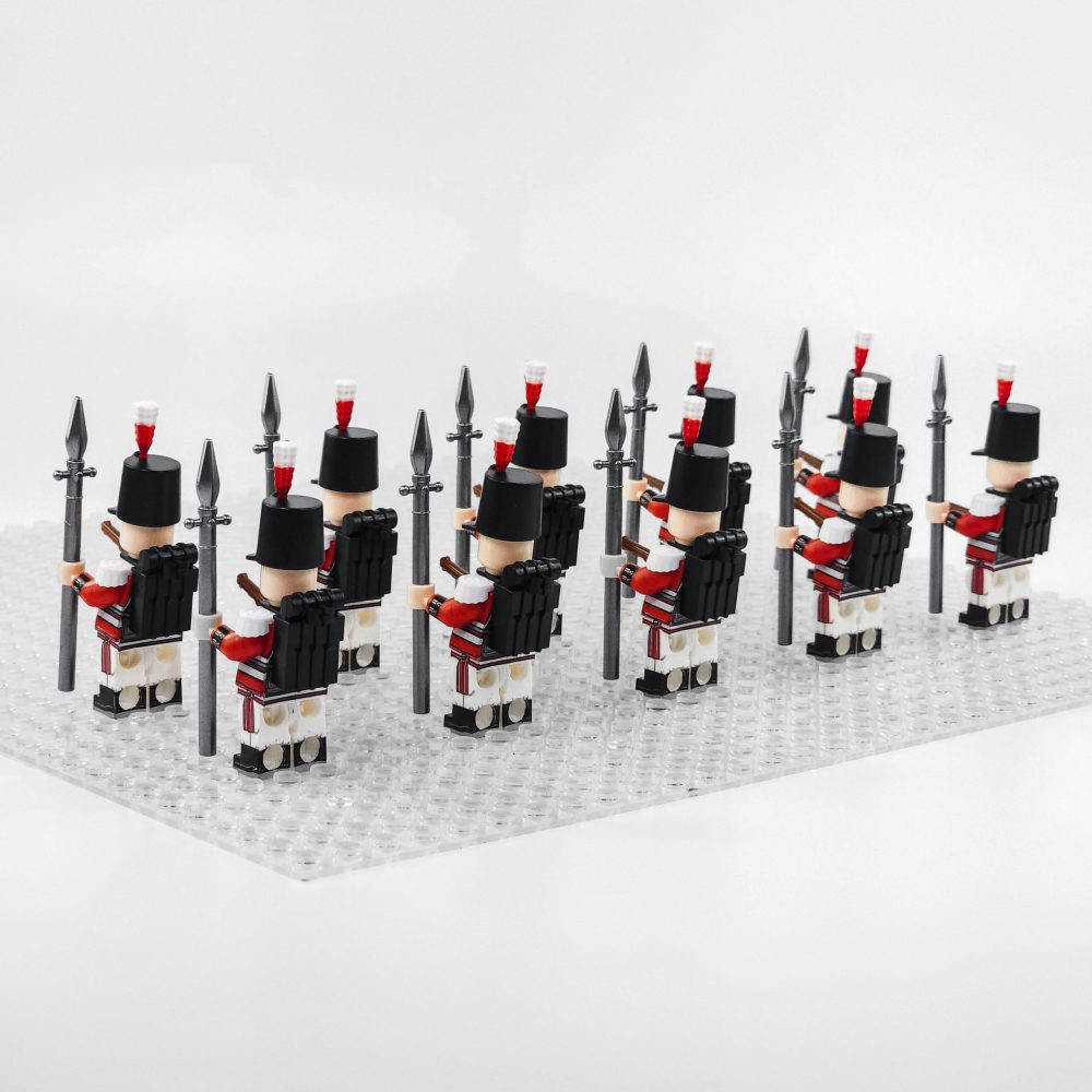 Napoleonic Wars British Royal NCO’s Block Figures Set of 10pcs