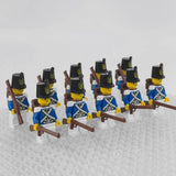 Napoleonic Wars French Fusilier Infantry Block Figures Set of 10pcs