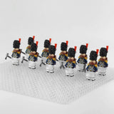 Napoleonic Wars French Sappers Block Figures Set of 10pcs
