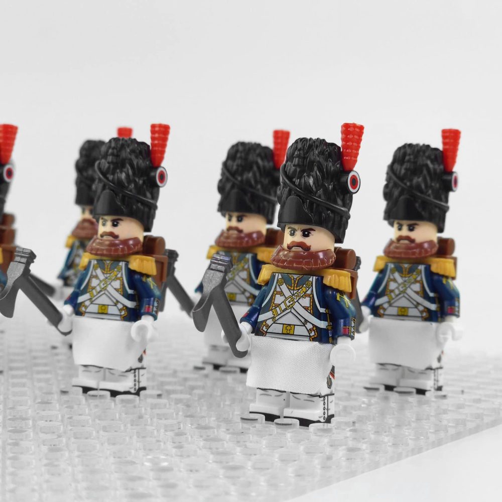 Napoleonic Wars French Sappers Block Figures Set of 10pcs
