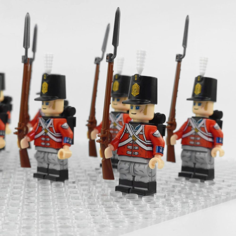 Napoleonic Wars K.G.L. Line Infantry Block Figures Set of 10pcs