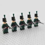 Napoleonic Wars Officer Of the 95th Regiment Block Figures Set of 5pcs