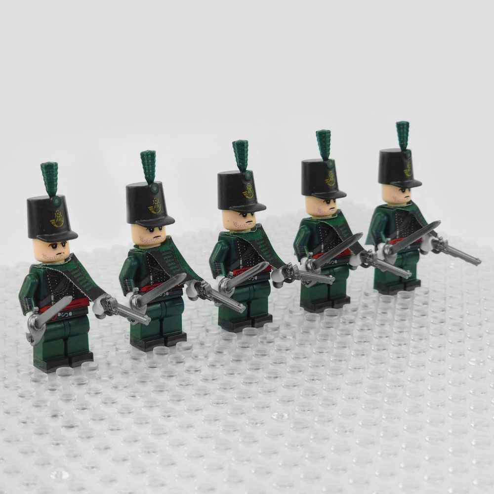 Napoleonic Wars Officer Of the 95th Regiment Block Figures Set of 5pcs
