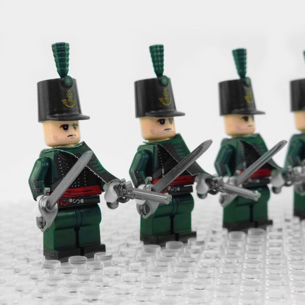 Napoleonic Wars Officer Of the 95th Regiment Block Figures Set of 5pcs