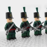 Napoleonic Wars Officer Of the 95th Regiment Block Figures Set of 5pcs