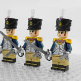 Napoleonic Wars Officer Of the French Infantry Block Figures Set of 5pcs