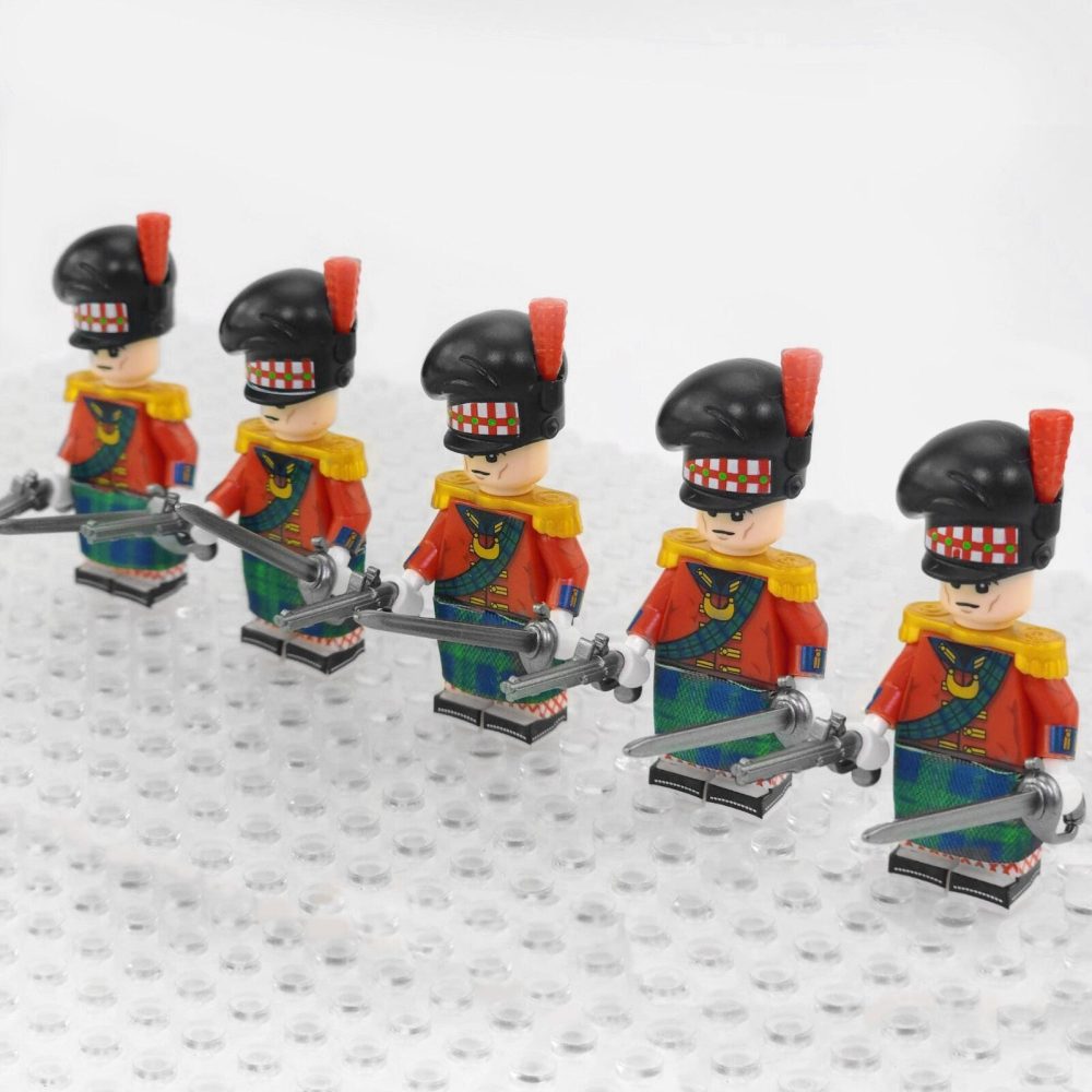 Napoleonic Wars Officer Of the Highland Infantry Block Figures Set of 5pcs