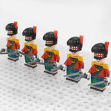 Napoleonic Wars Officer Of the Highland Infantry Block Figures Set of 5pcs