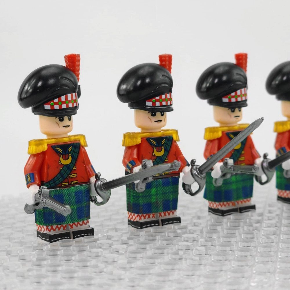 Napoleonic Wars Officer Of the Highland Infantry Block Figures Set of 5pcs