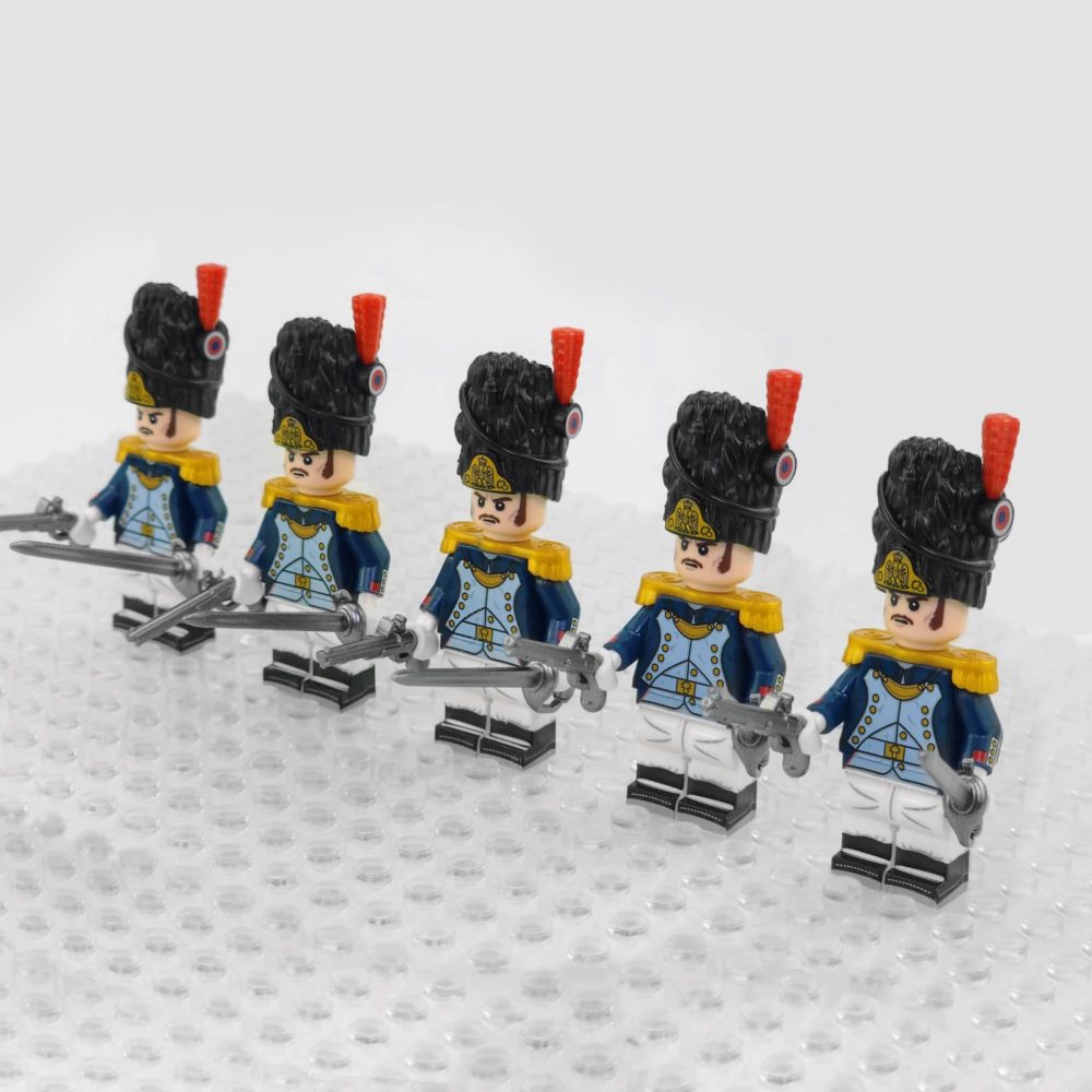 Napoleonic Wars Officer Of the Old Grenadiers Block Figures Set of 5pcs