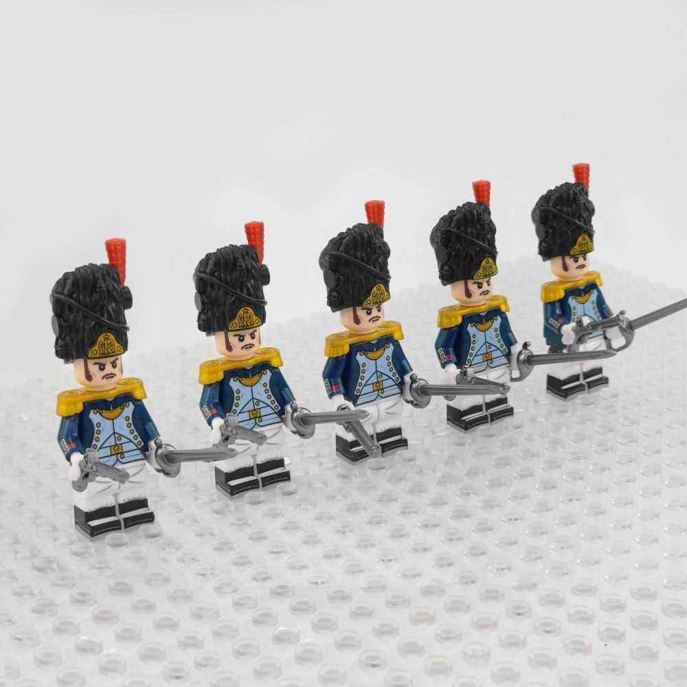 Napoleonic Wars Officer Of the Old Grenadiers Block Figures Set of 5pcs